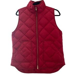 J. Crew Cherry Quilted Vest